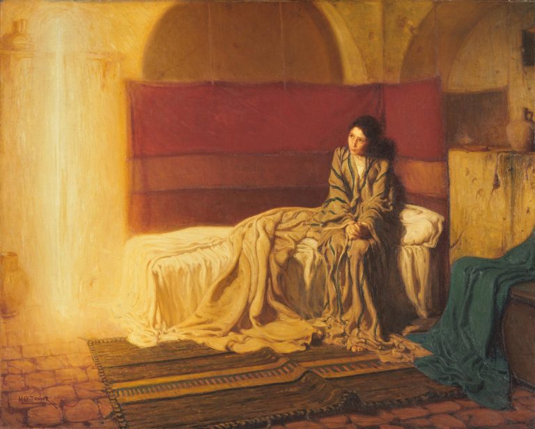 The Annunciation, Henry Ossawa Tanner, oil, 1898